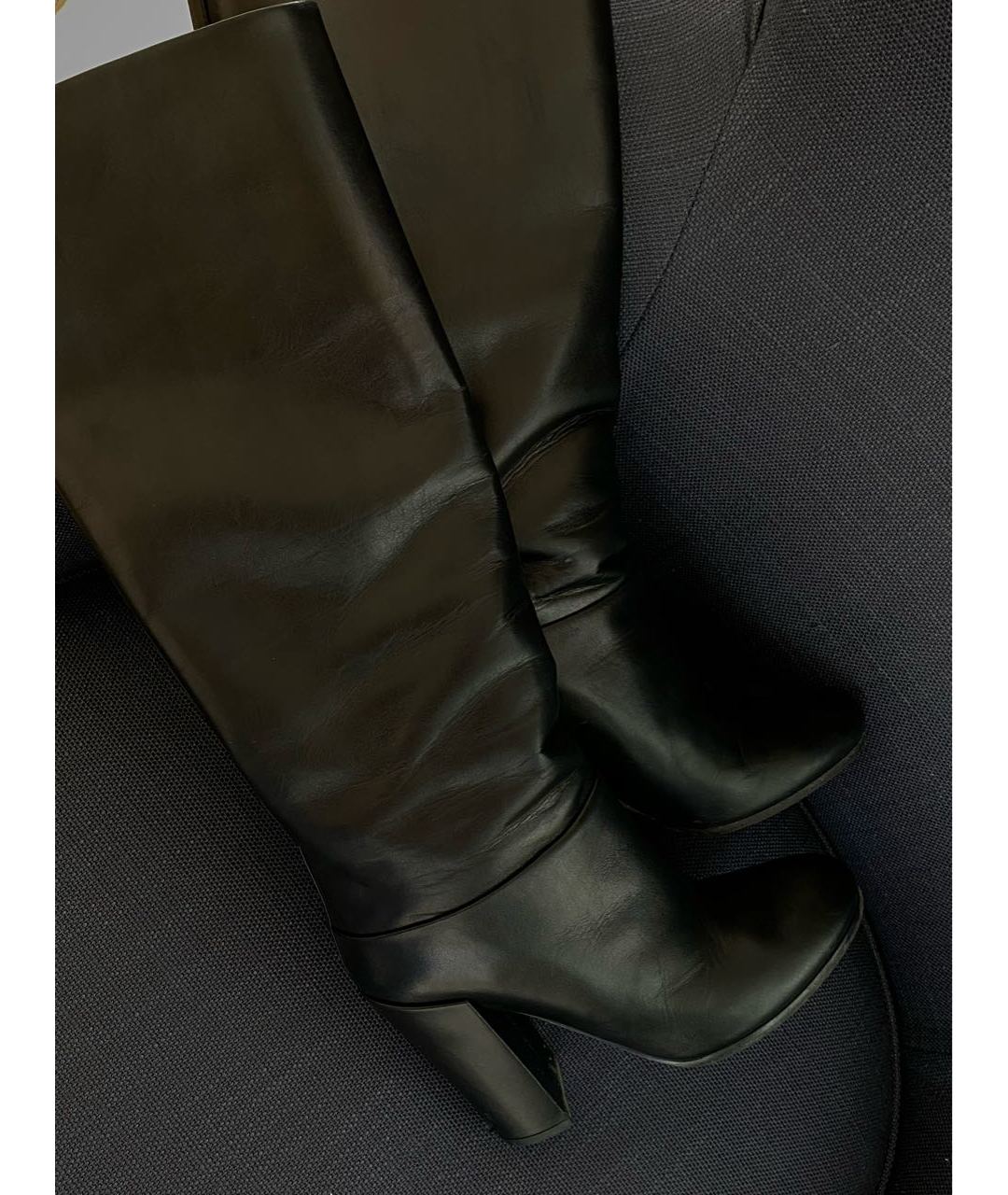 PROENZA SCHOULER Черные кожаные сапоги, фото 6