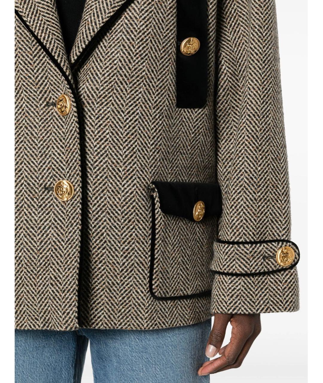 GUCCI Желтое пальто, фото 4