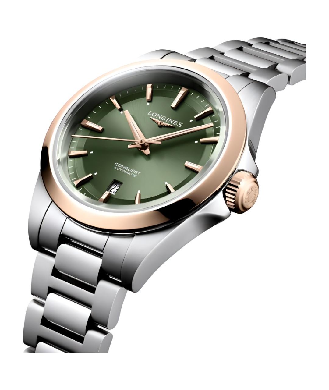 LONGINES Зеленые часы, фото 2