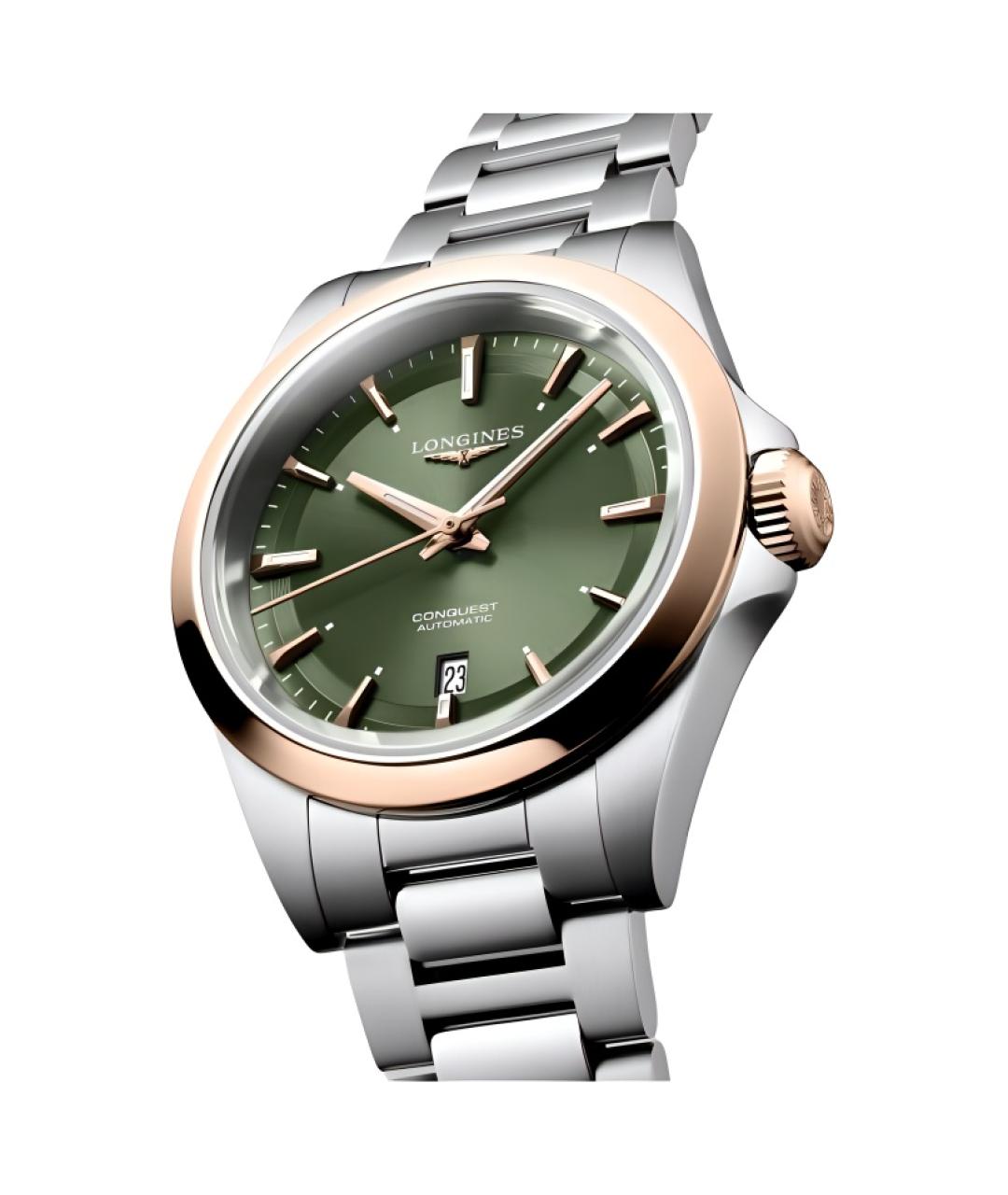 LONGINES Зеленые часы, фото 3