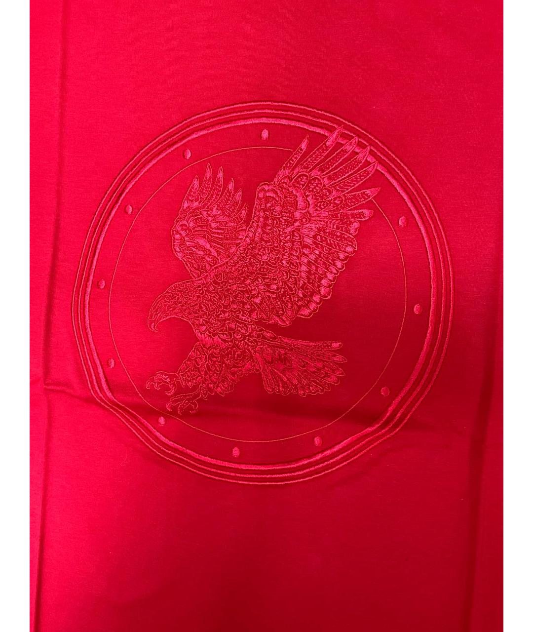 STEFANO RICCI Красная хлопковая футболка, фото 3