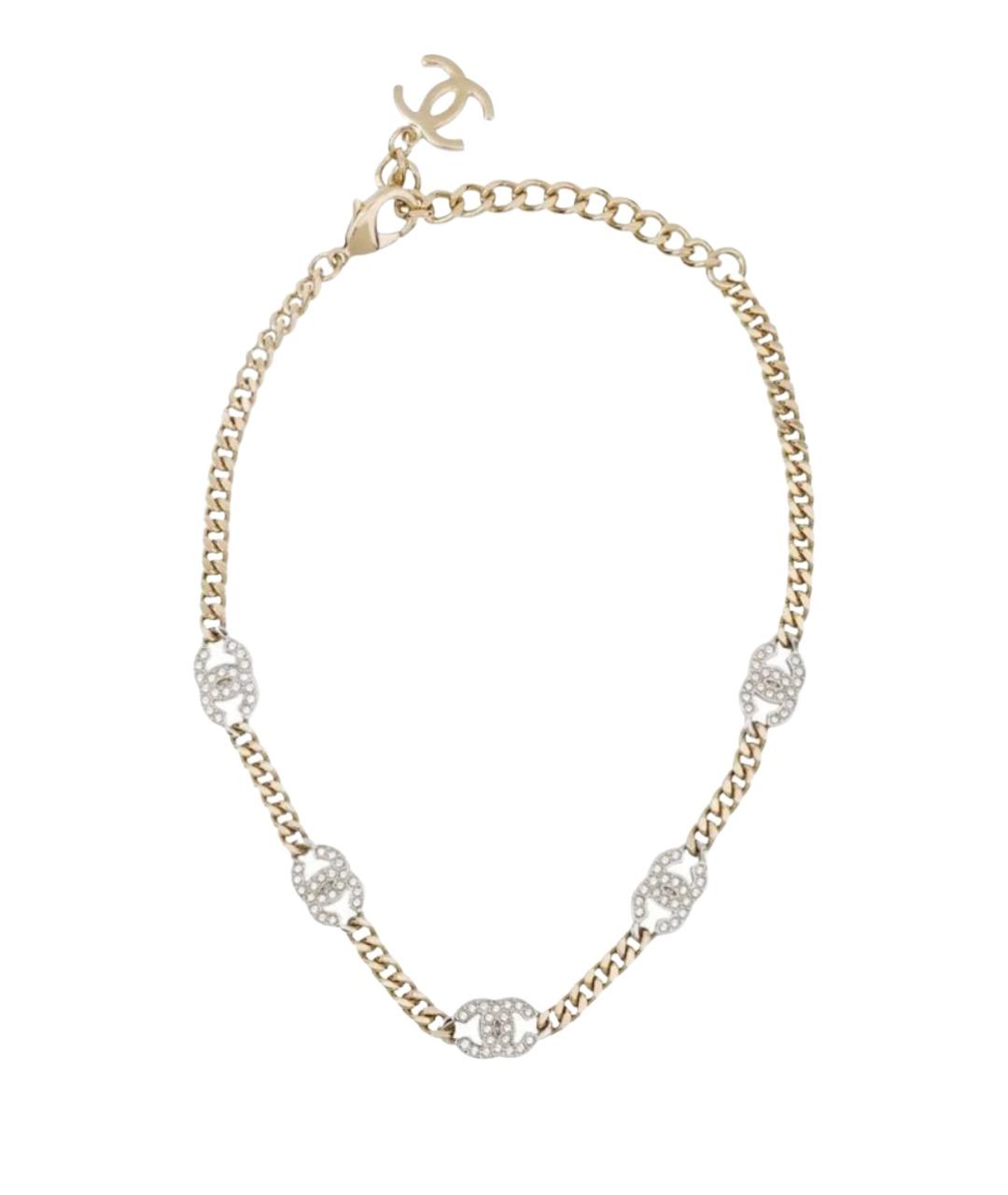 CHANEL Золотое металлическое колье, фото 1