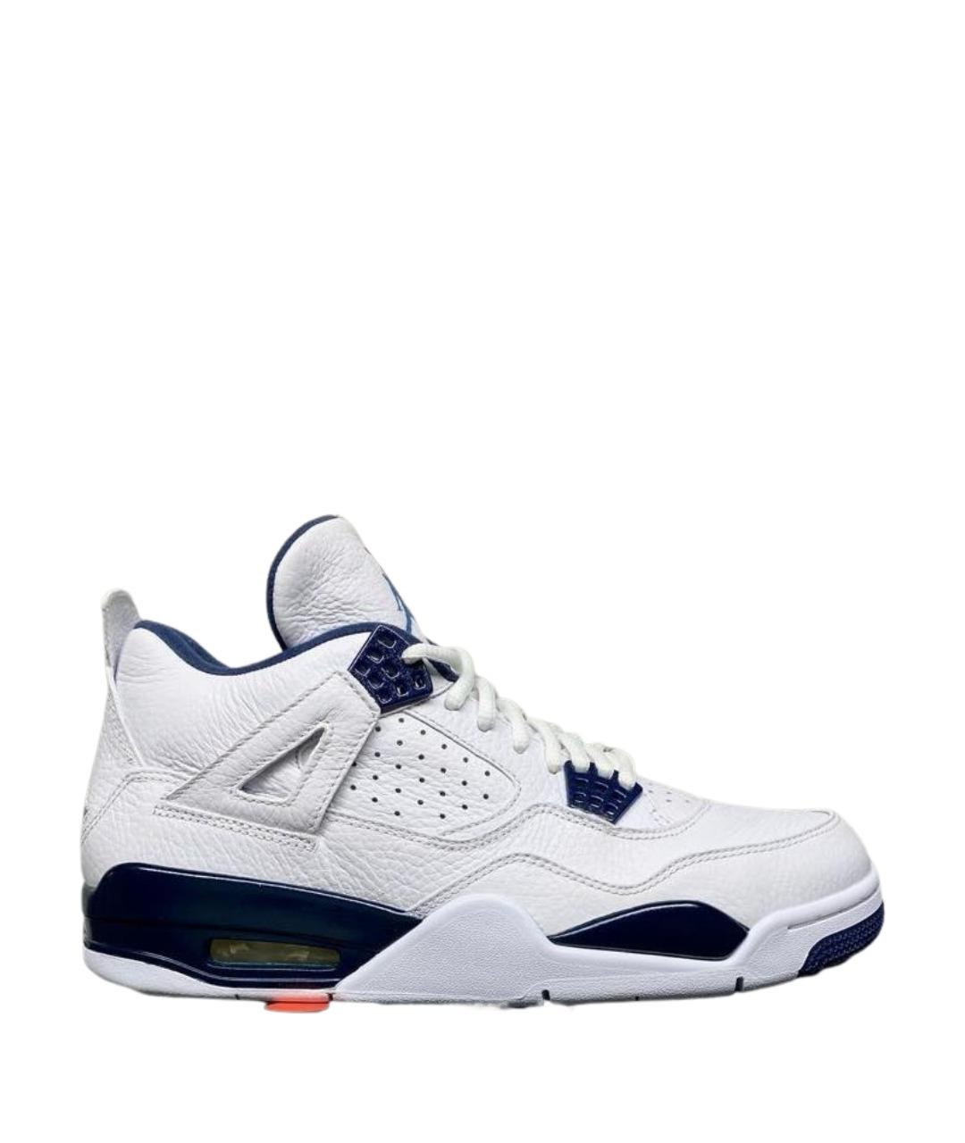 JORDAN Белые кожаные низкие кроссовки / кеды, фото 1