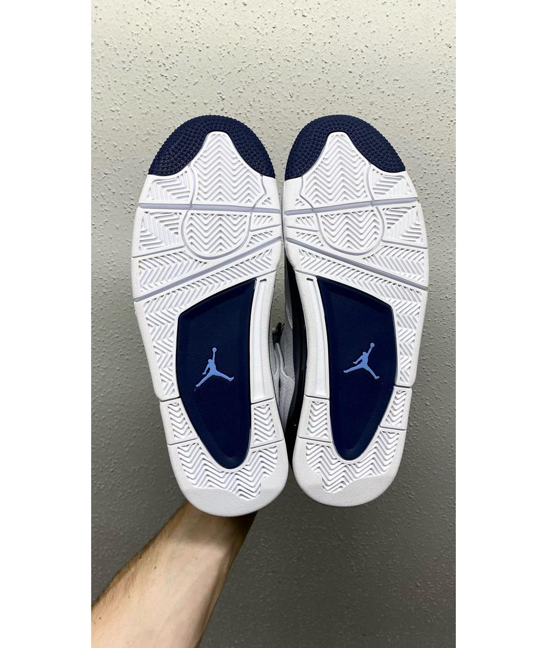 JORDAN Белые кожаные низкие кроссовки / кеды, фото 3