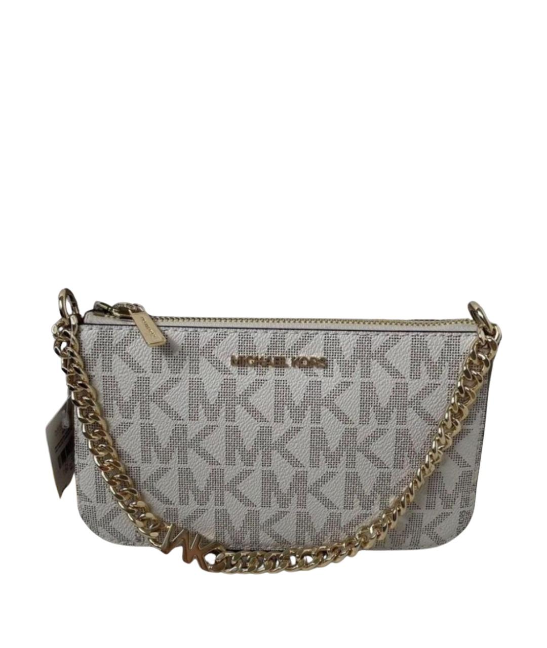 MICHAEL KORS Бежевая сумка через плечо из искусственной кожи, фото 1