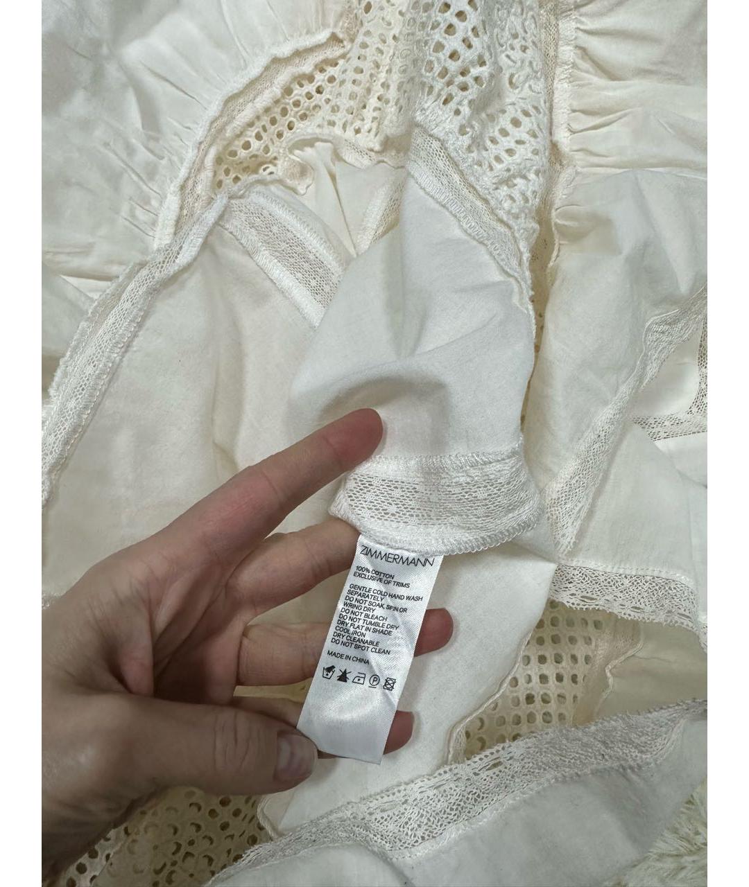 ZIMMERMANN Белое повседневное платье, фото 6