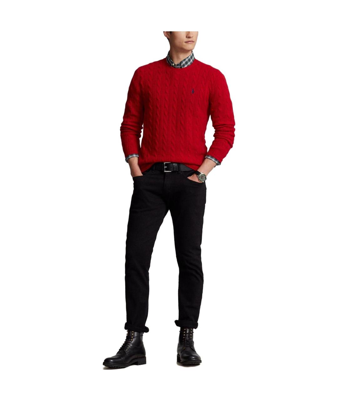 POLO RALPH LAUREN Красный джемпер / свитер, фото 3