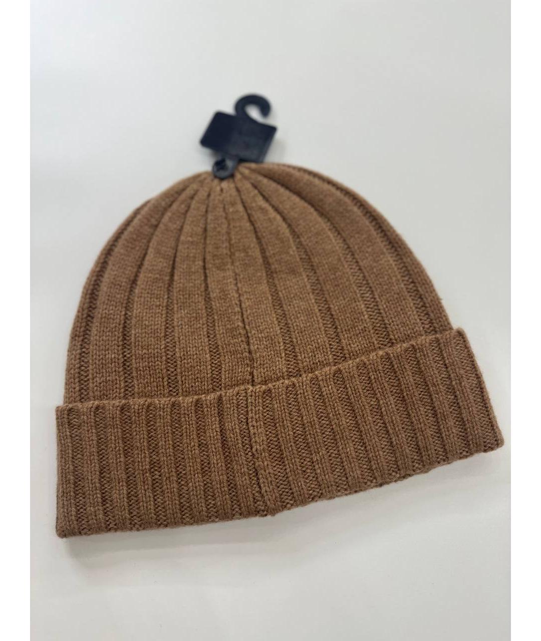 POLO RALPH LAUREN Бежевая шерстяная шапка, фото 5