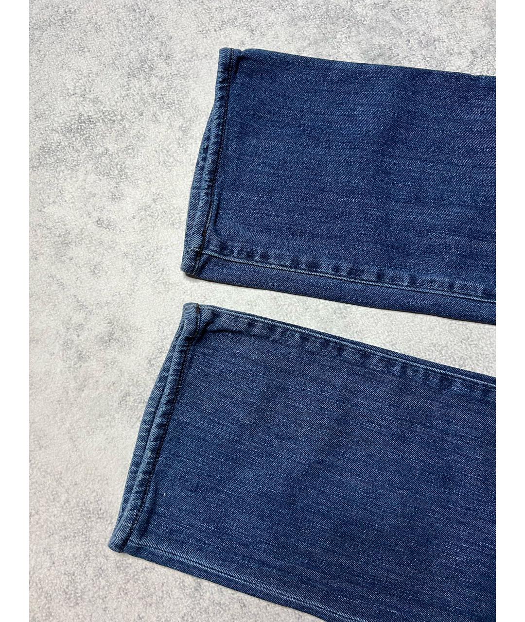 JACOB COHEN Синие хлопко-эластановые прямые джинсы, фото 4