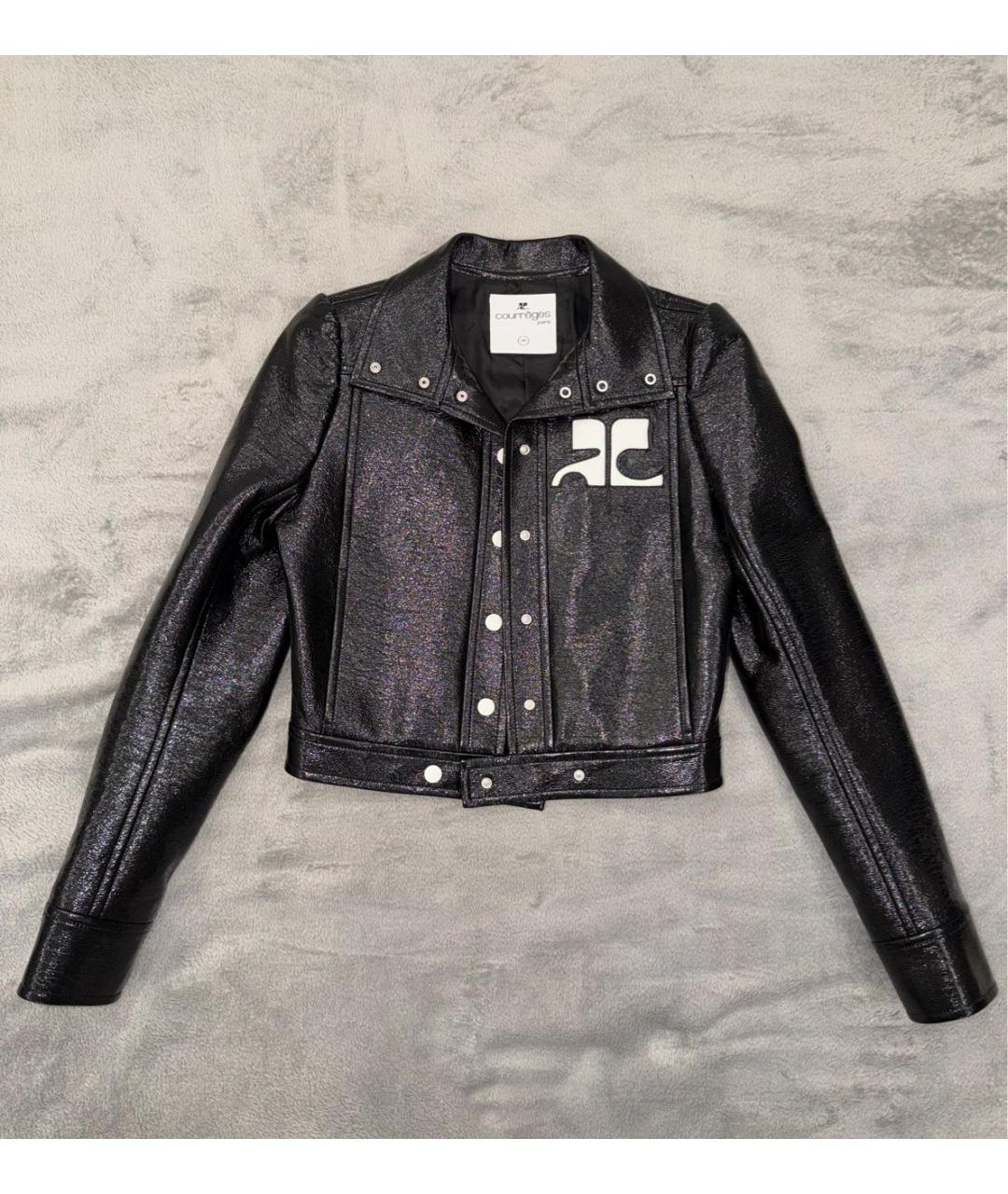 COURREGES Черный хлопковый жакет/пиджак, фото 3