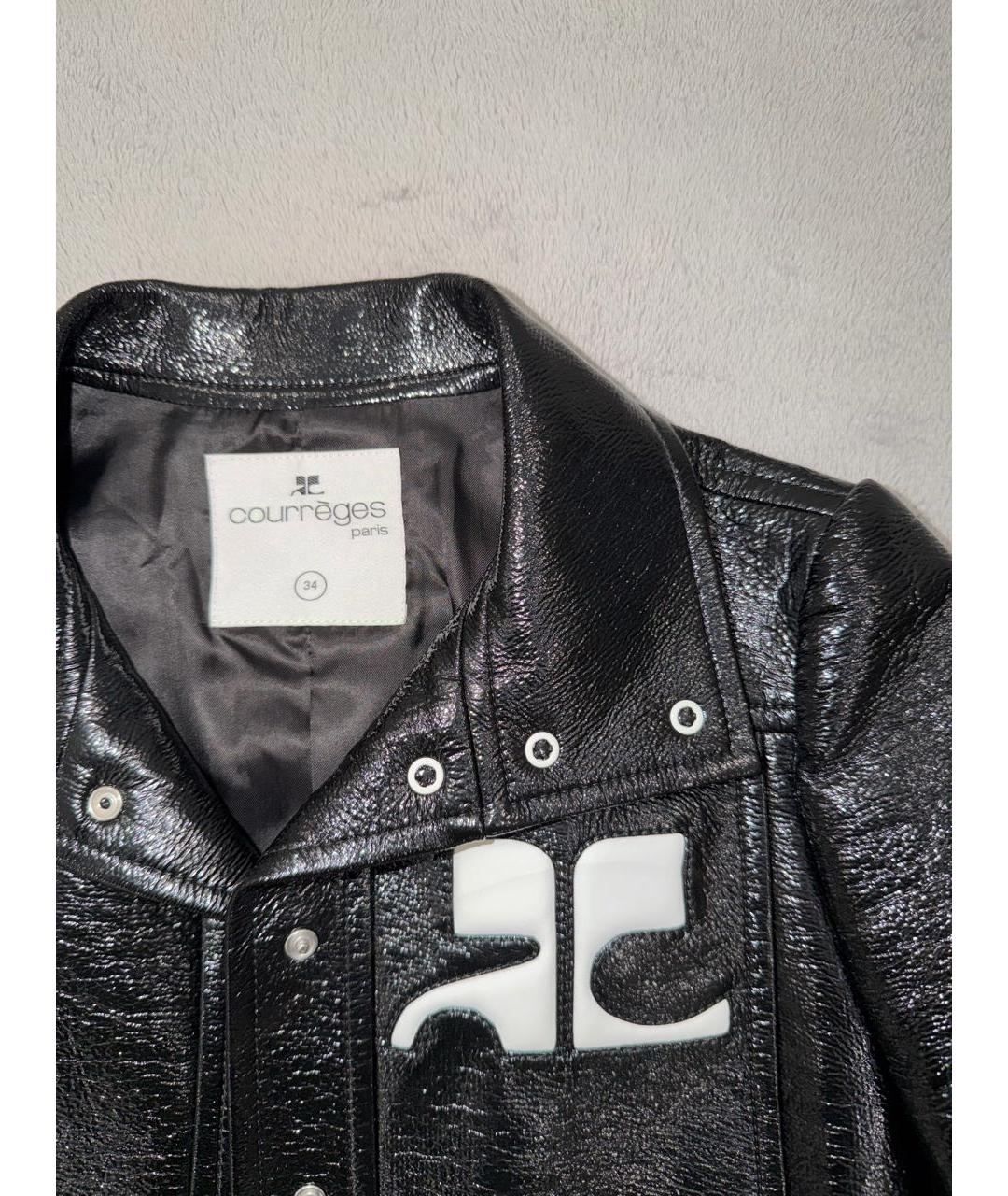 COURREGES Черный хлопковый жакет/пиджак, фото 4
