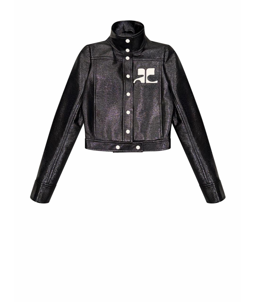 COURREGES Черный хлопковый жакет/пиджак, фото 1