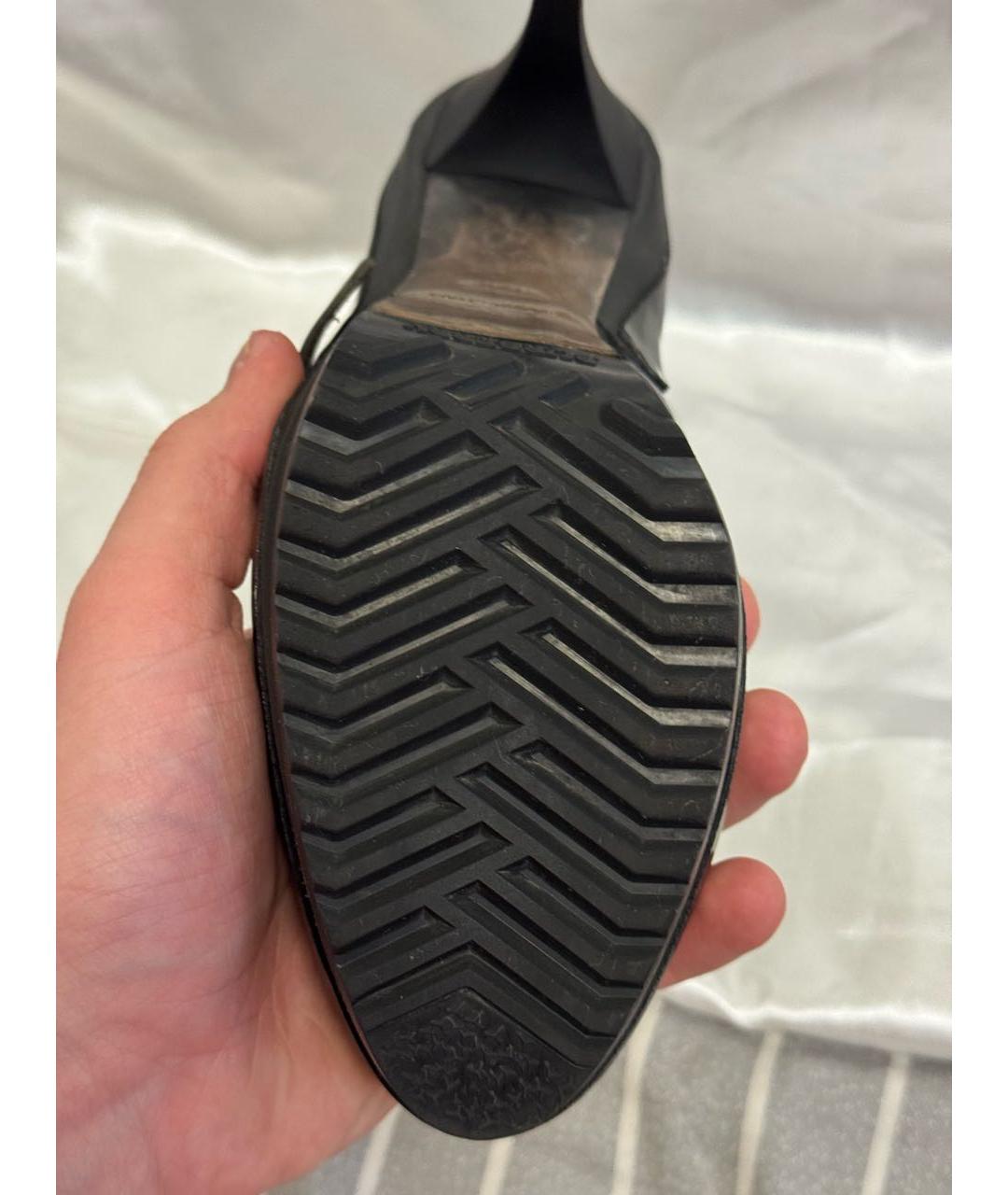 BURBERRY Черные кожаные ботильоны, фото 6