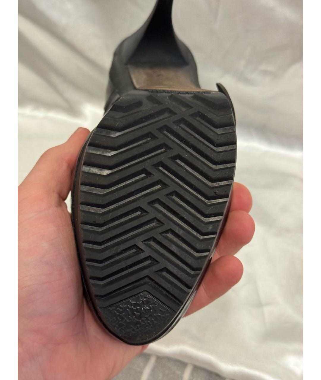 BURBERRY Черные кожаные ботильоны, фото 5