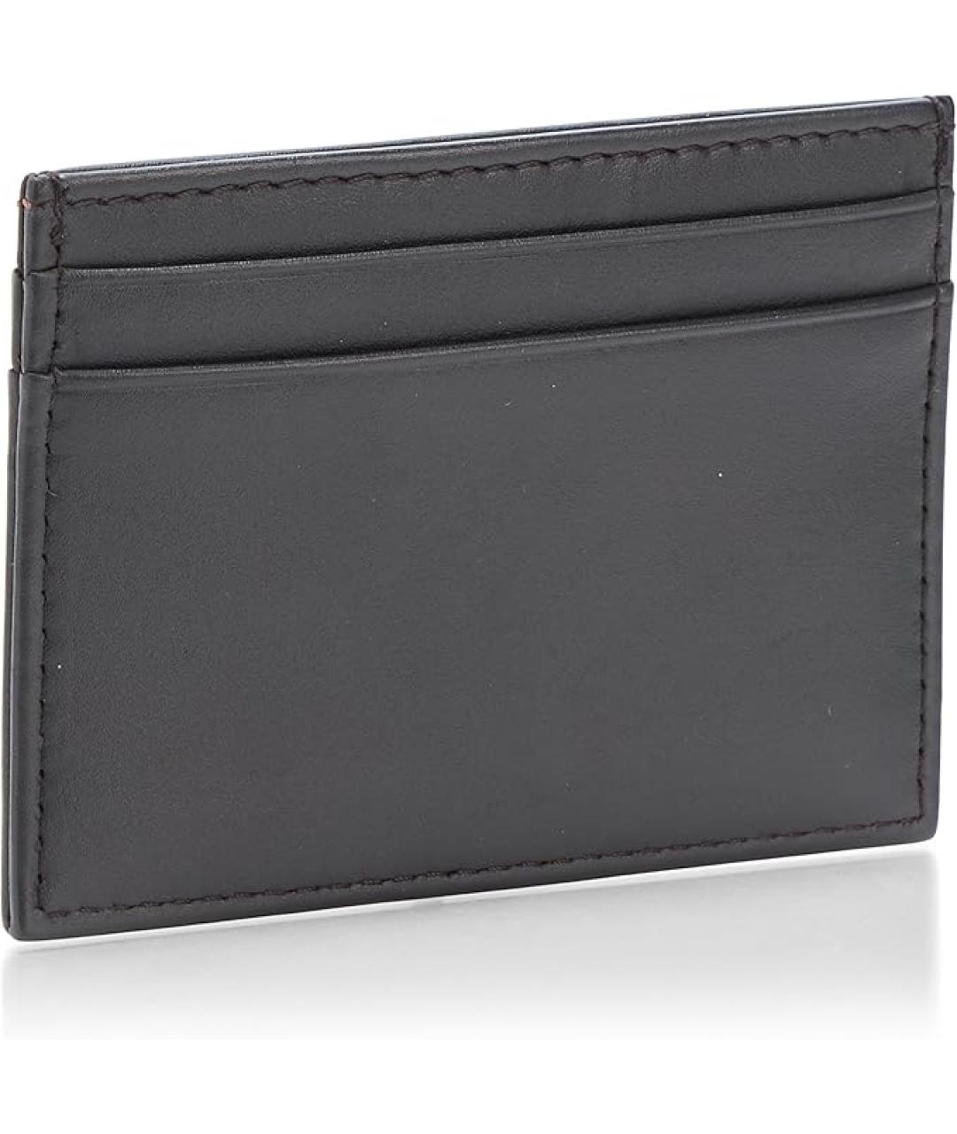 HUGO BOSS Коричневый кожаный кардхолдер, фото 2