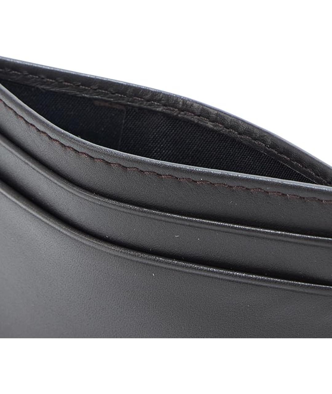 HUGO BOSS Коричневый кожаный кардхолдер, фото 4