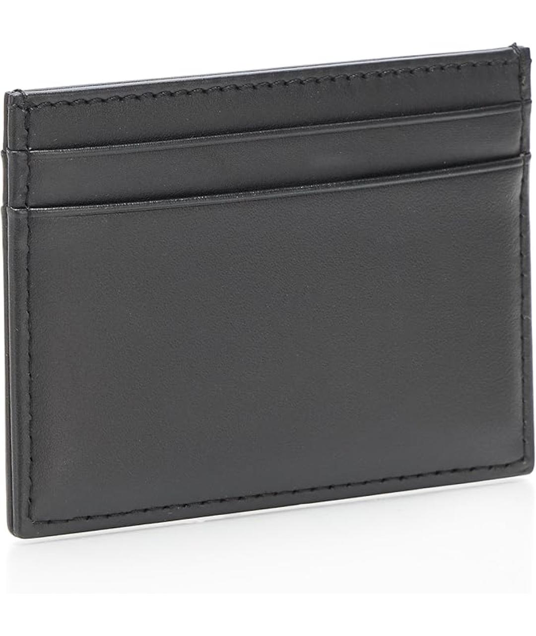 HUGO BOSS Черный кожаный кошелек, фото 2