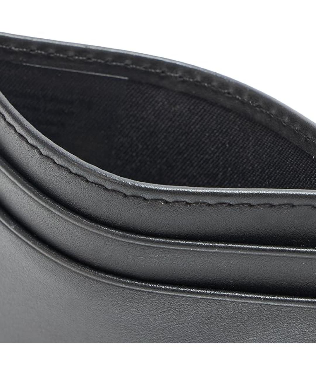 HUGO BOSS Черный кожаный кошелек, фото 4