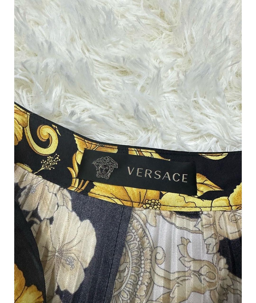 VERSACE Мульти юбка миди, фото 3
