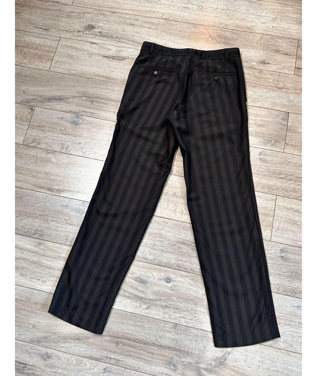 KARL LAGERFELD Коричневые вискозные классические брюки, фото 2