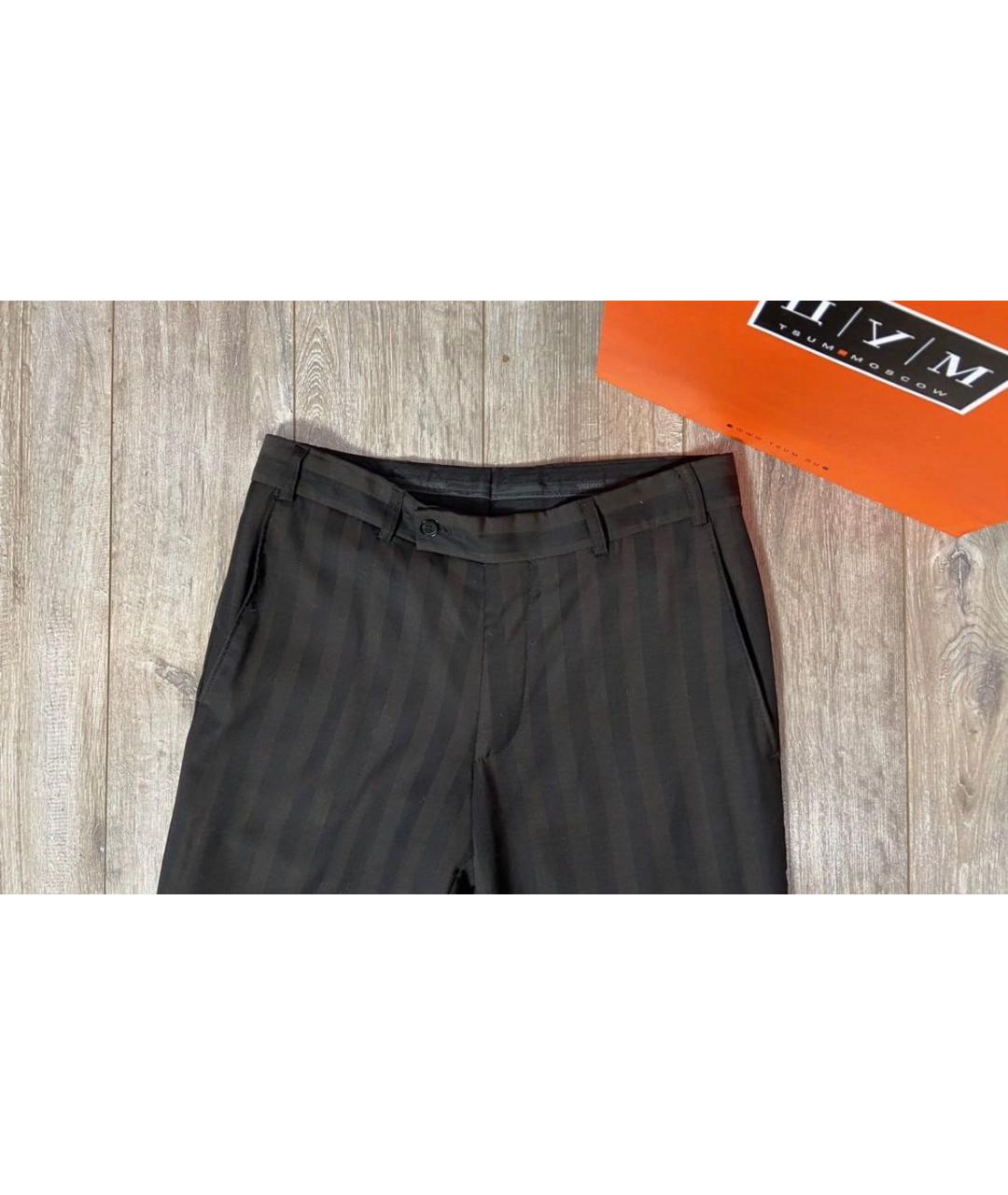 KARL LAGERFELD Коричневые вискозные классические брюки, фото 3