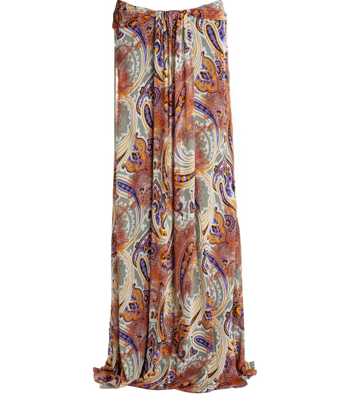 ETRO Мульти вискозная юбка макси, фото 9
