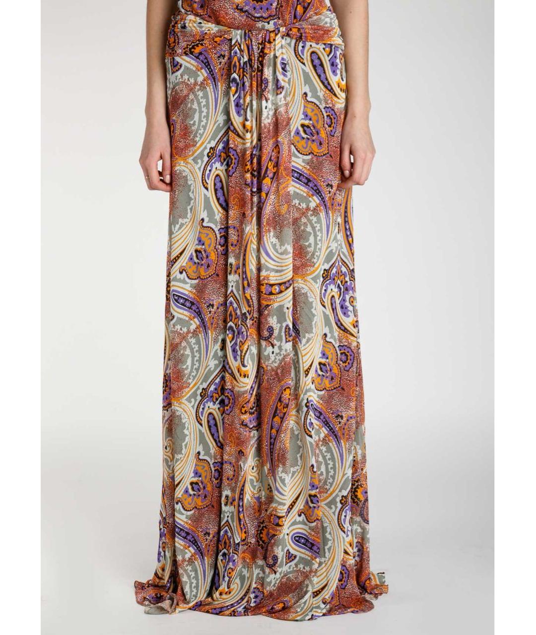 ETRO Мульти вискозная юбка макси, фото 2