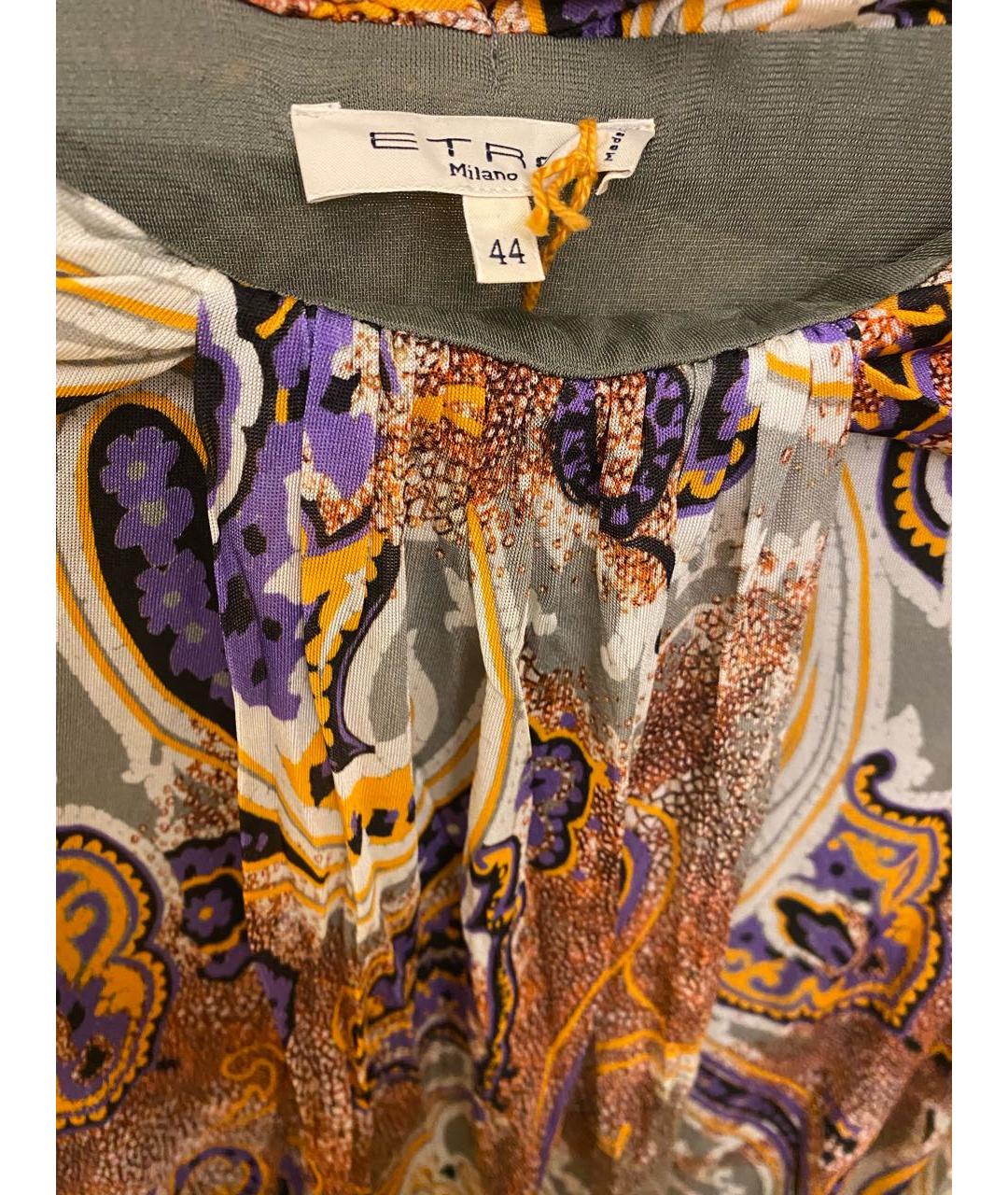 ETRO Мульти вискозная юбка макси, фото 8