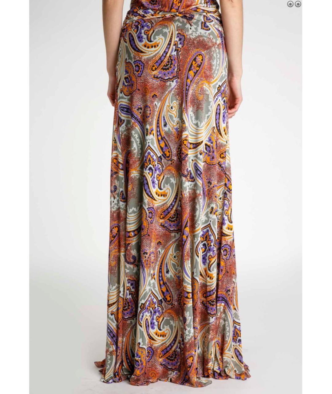ETRO Мульти вискозная юбка макси, фото 3