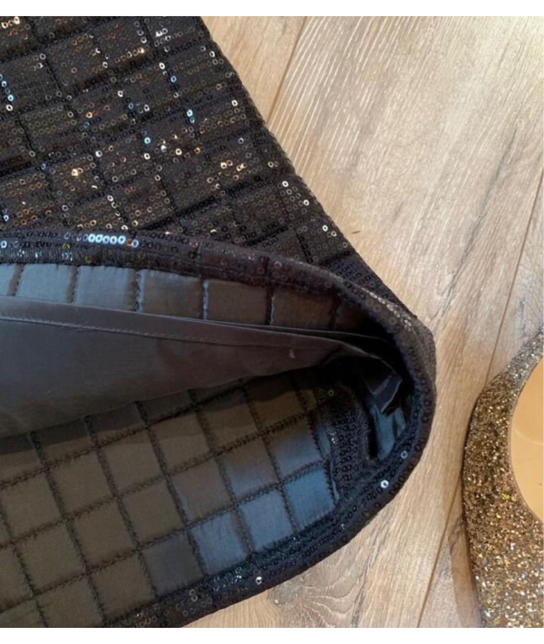 KARL LAGERFELD Черная вискозная юбка мини, фото 8