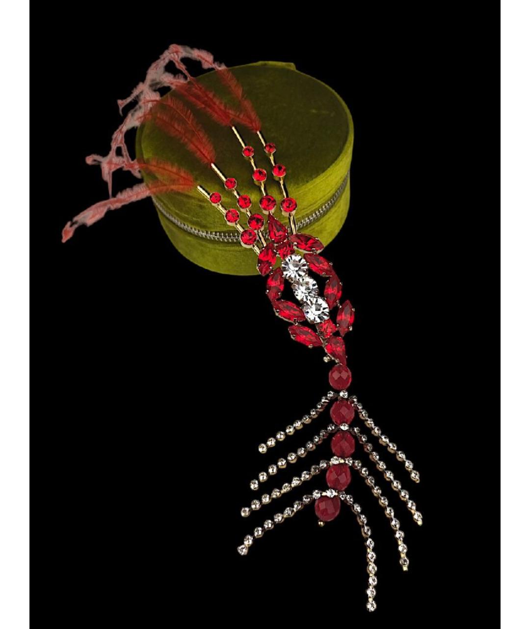 DRIES VAN NOTEN Красная латунная булавка / брошь, фото 10