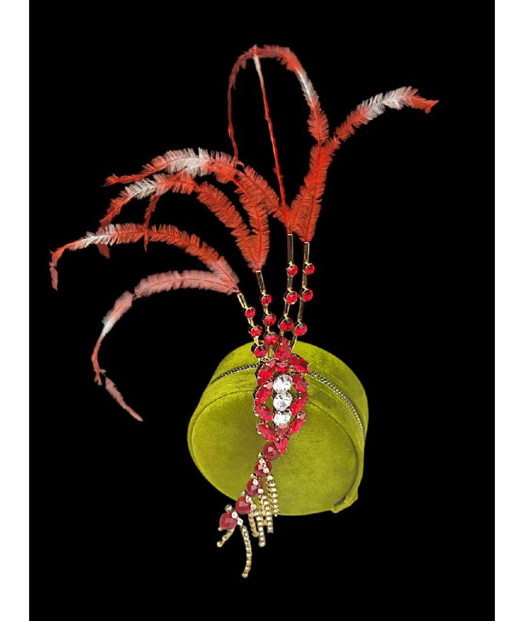 DRIES VAN NOTEN Красная латунная булавка / брошь, фото 5