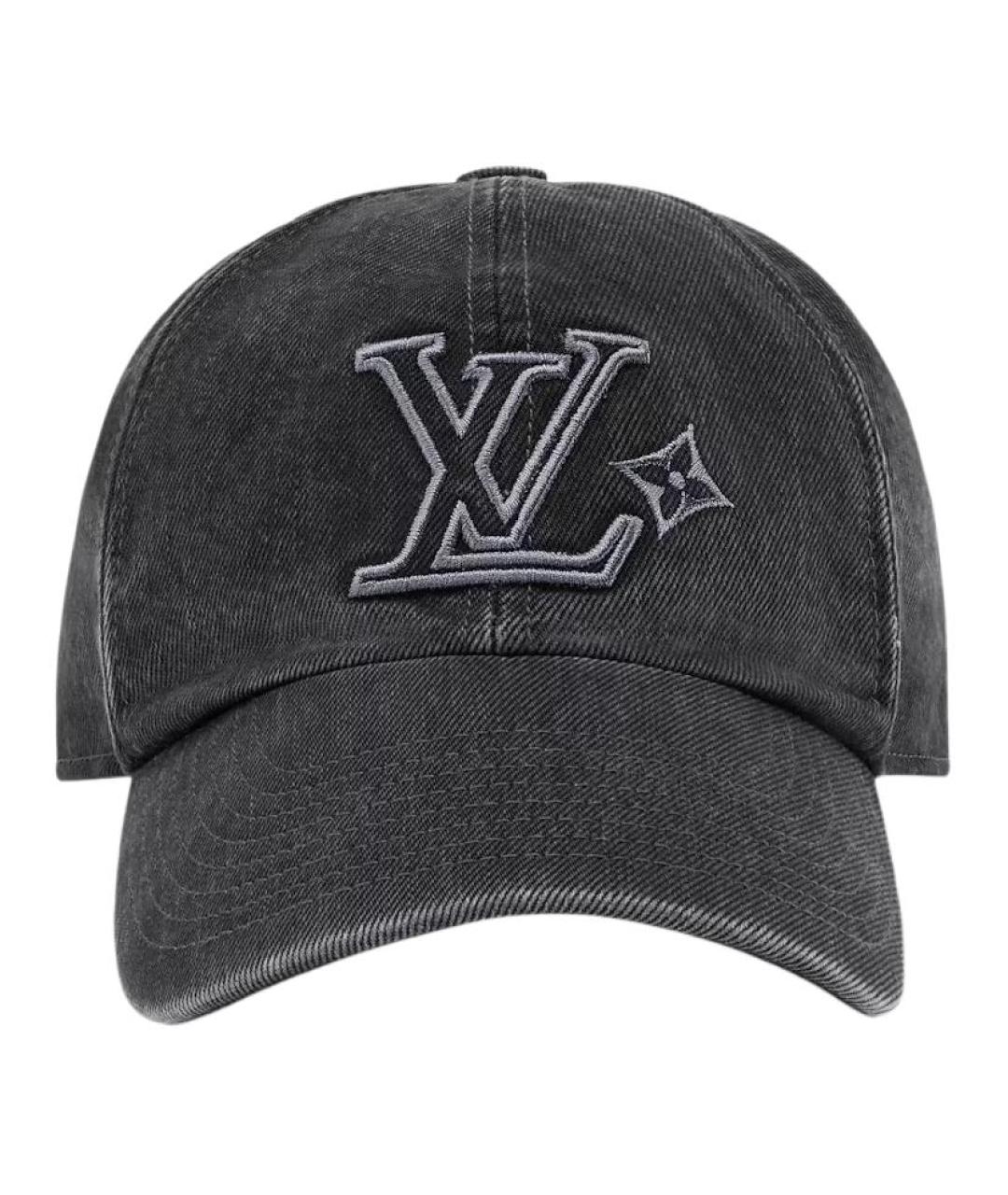 LOUIS VUITTON Черная хлопковая кепка/бейсболка, фото 2