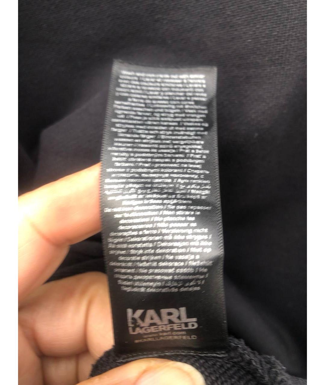 KARL LAGERFELD Черное повседневное платье, фото 5