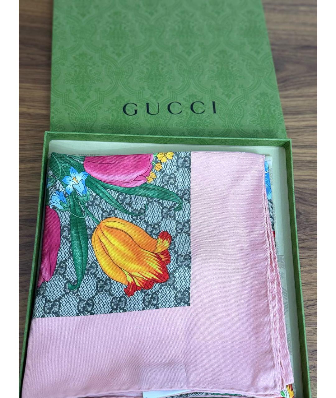 GUCCI Мульти шелковый платок, фото 6
