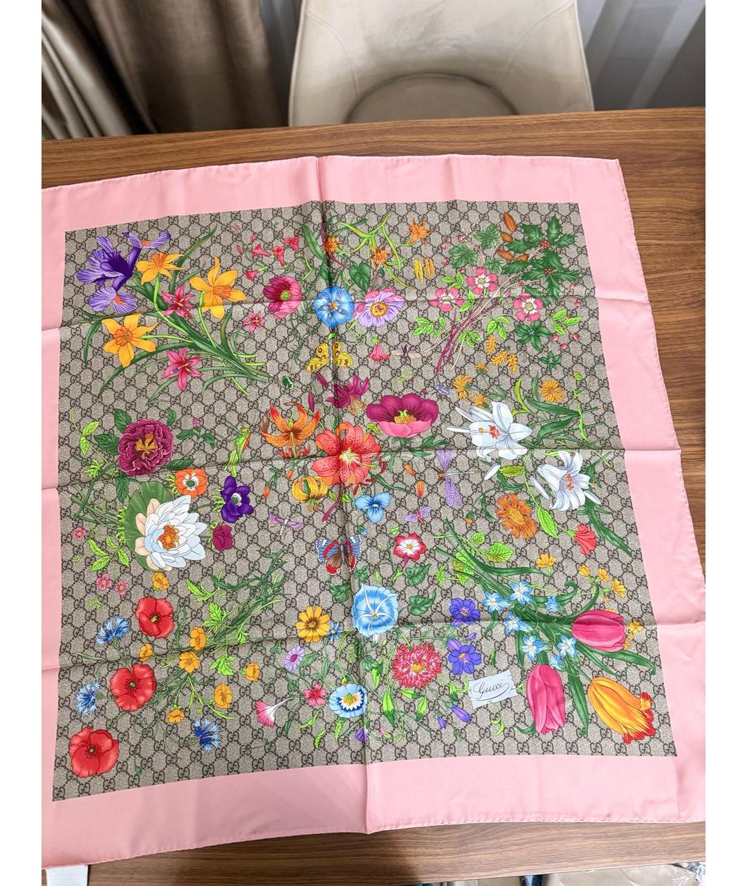 GUCCI Мульти шелковый платок, фото 3