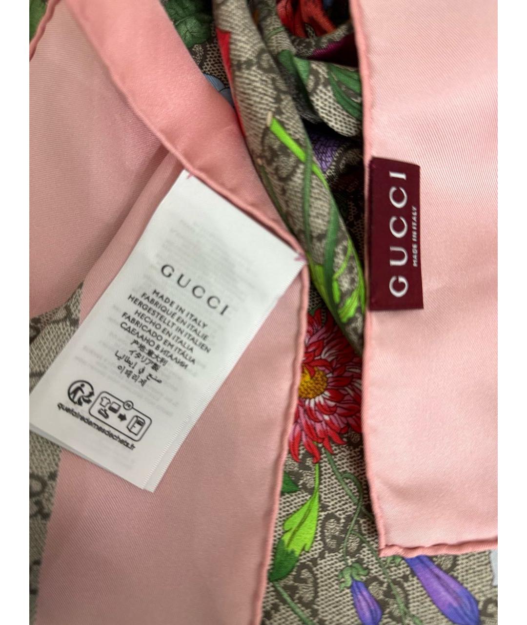 GUCCI Мульти шелковый платок, фото 5
