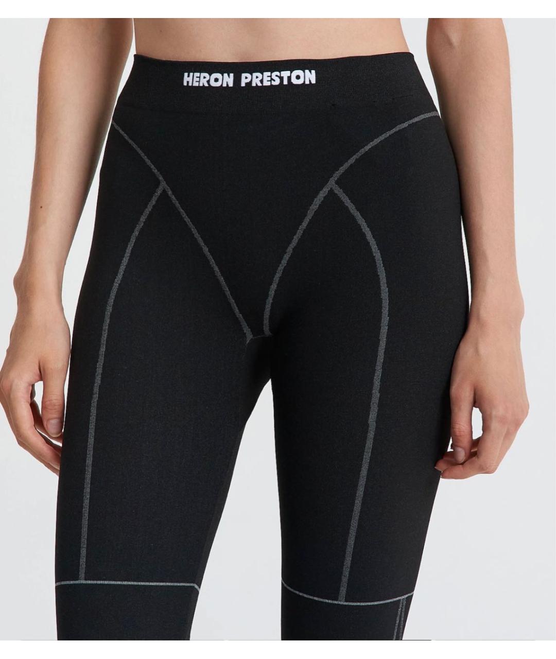 HERON PRESTON Черные полиамидовые спортивные брюки и шорты, фото 5