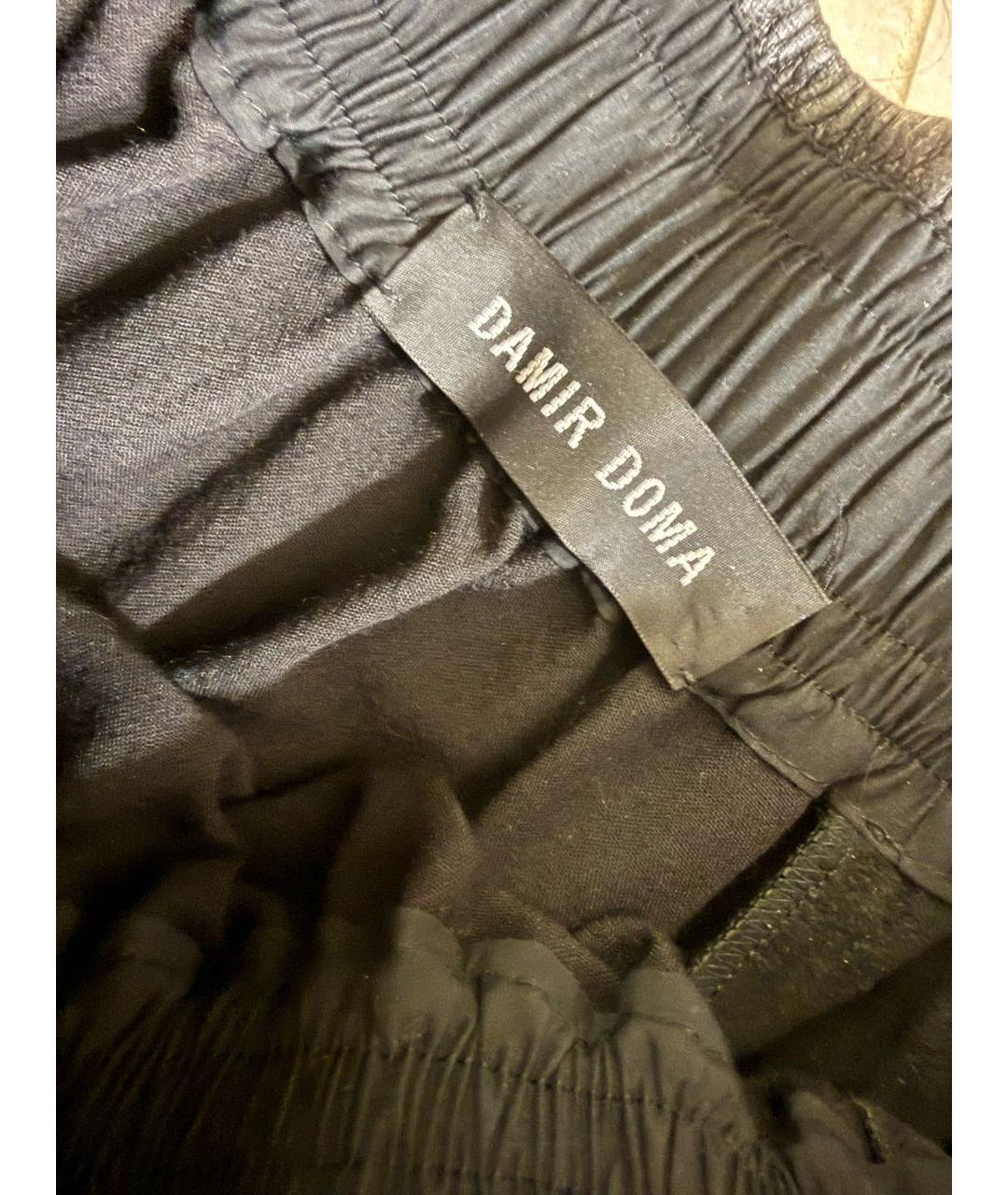 DAMIR DOMA Черная шерстяная юбка миди, фото 3