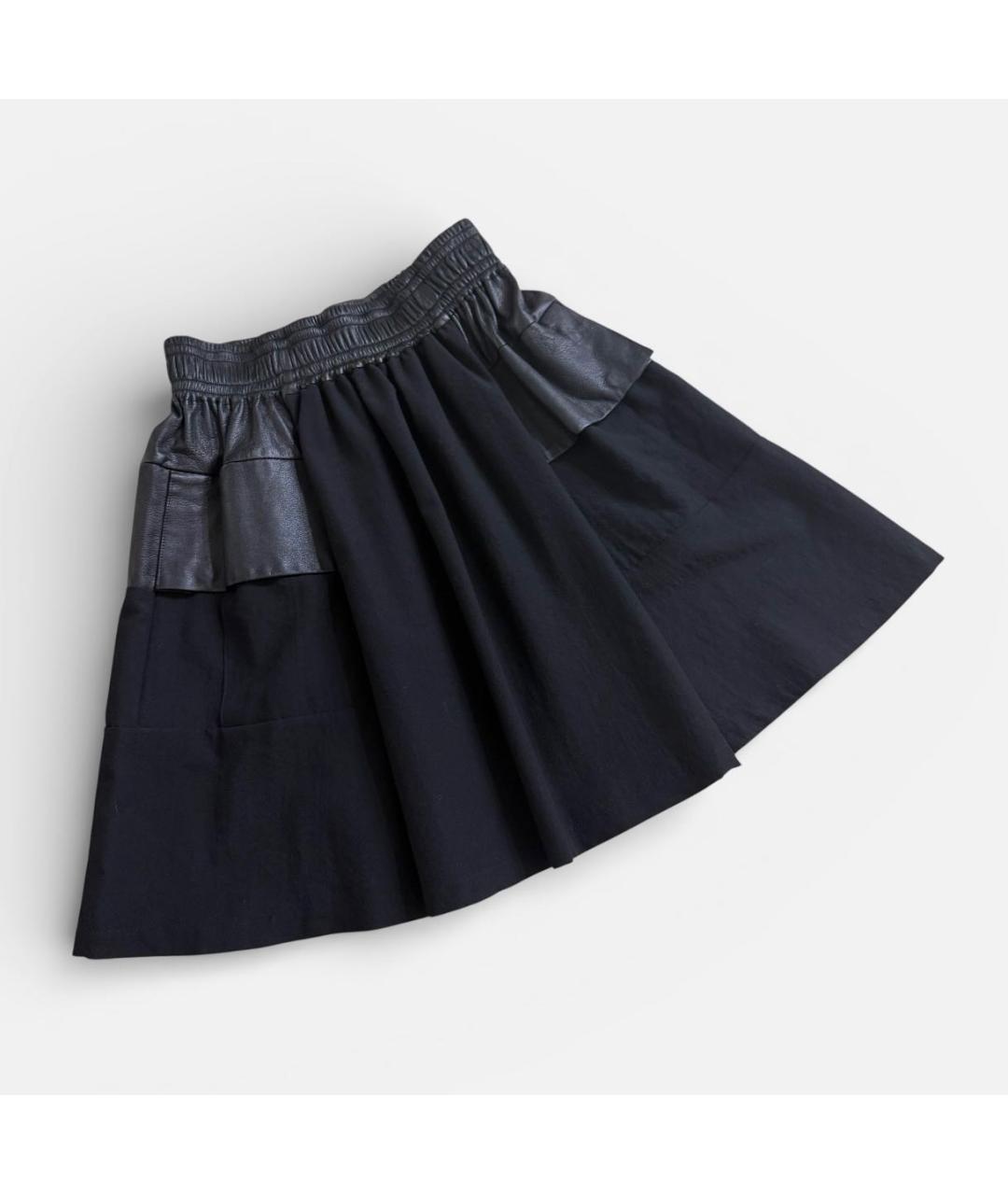 DAMIR DOMA Черная шерстяная юбка миди, фото 4