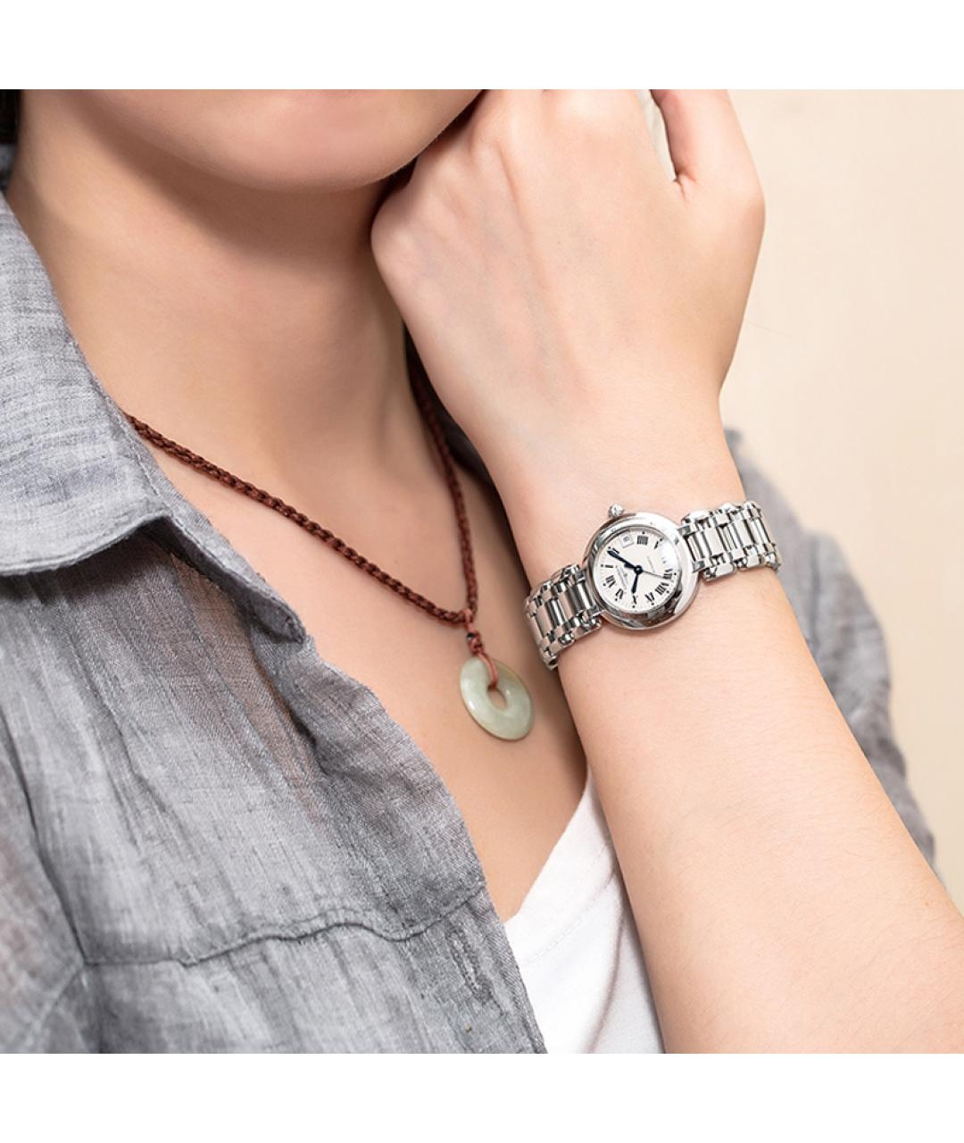 LONGINES Серебряные стальные часы, фото 4