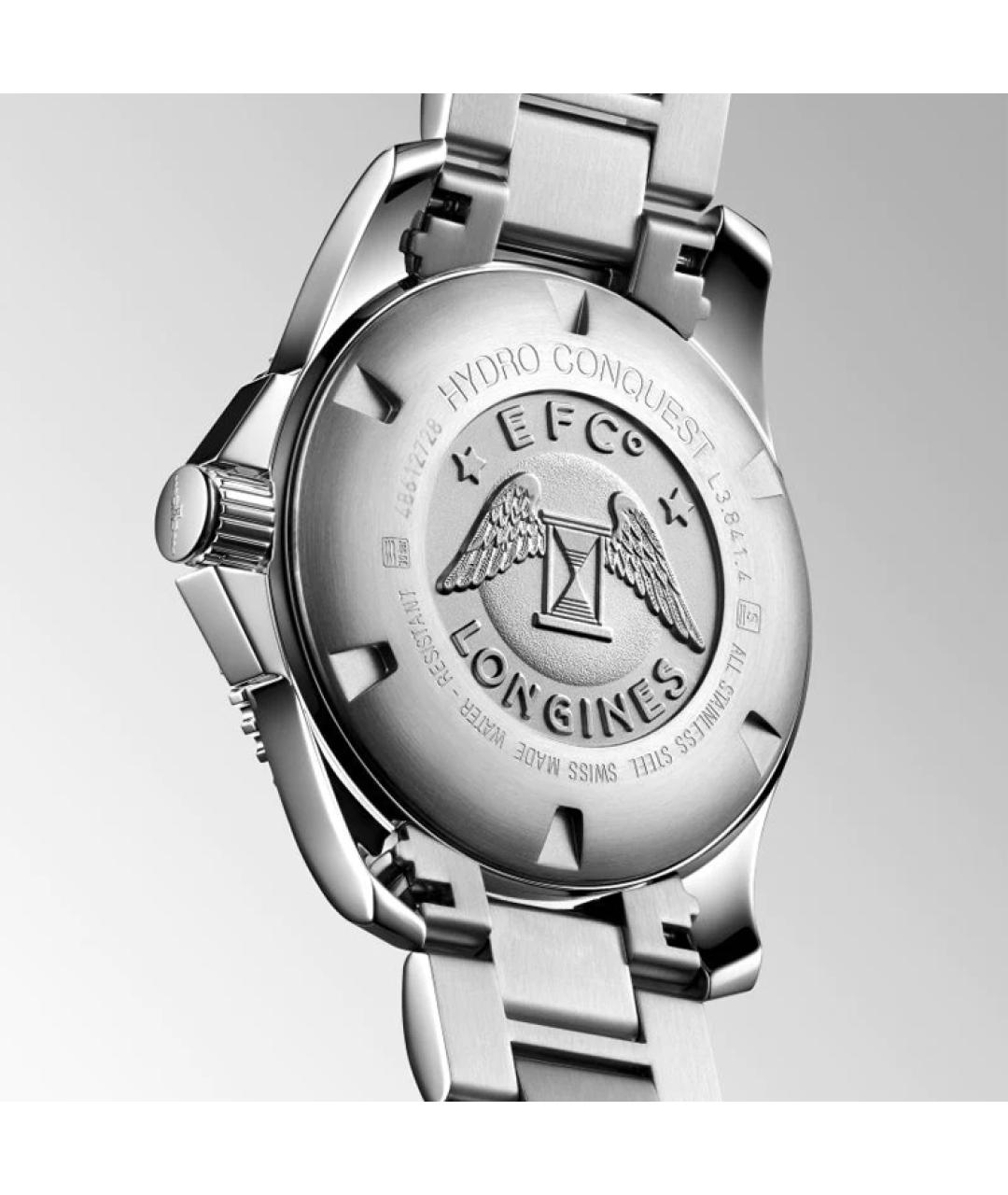 LONGINES Черные часы, фото 3