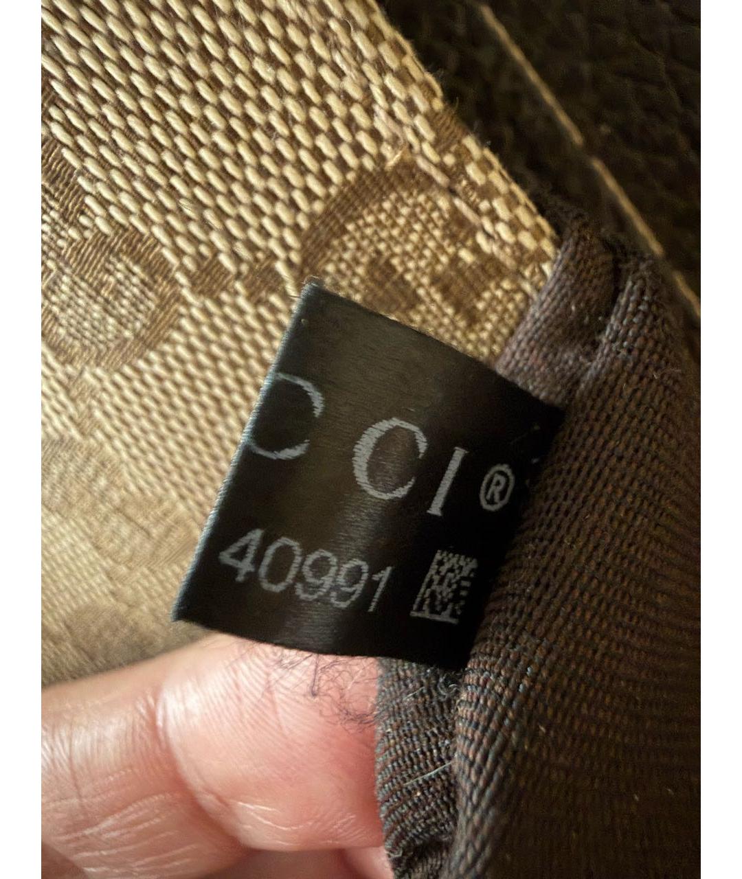 GUCCI Бежевая тканевая сумка через плечо, фото 7