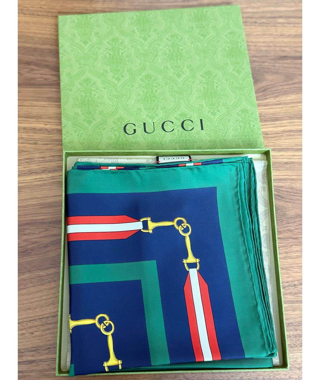 GUCCI Мульти шелковый платок, фото 6