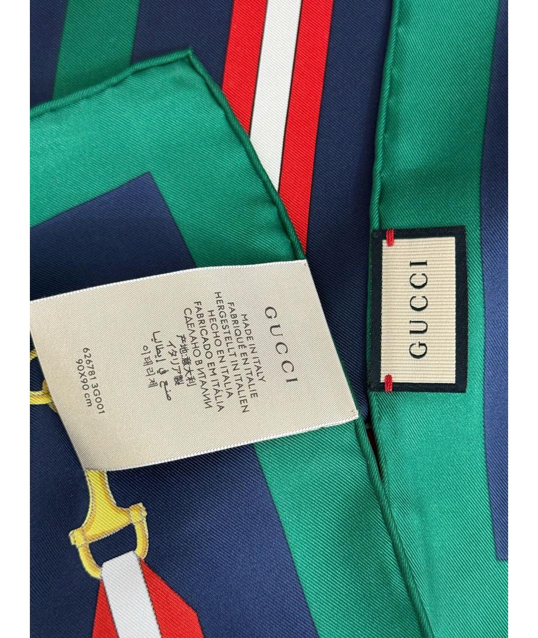 GUCCI Мульти шелковый платок, фото 4
