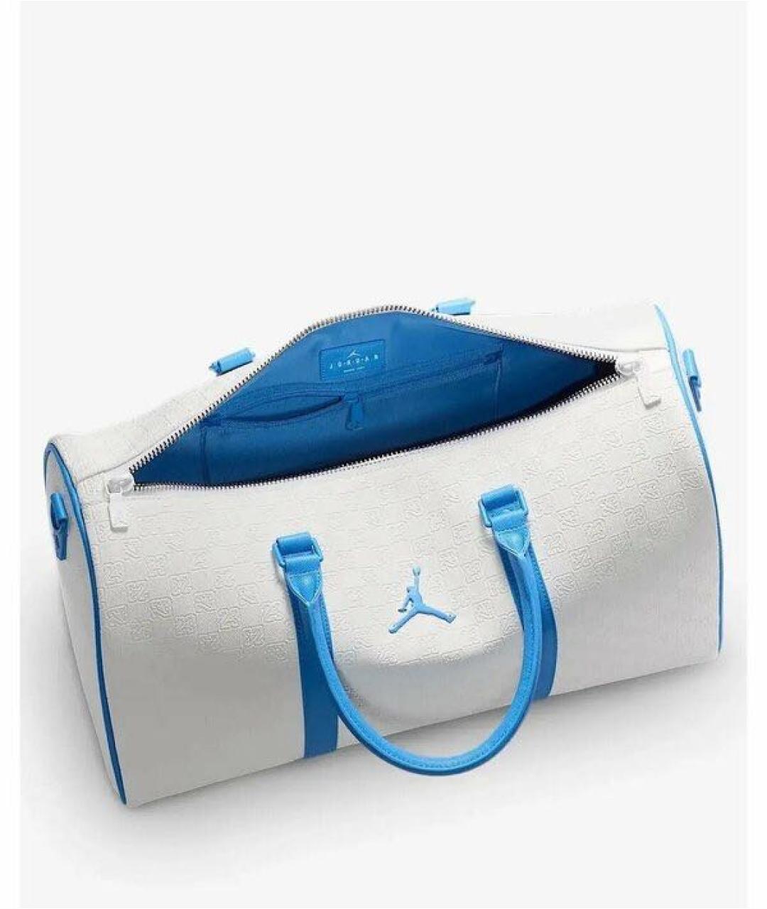 JORDAN Белая дорожная/спортивная сумка, фото 4
