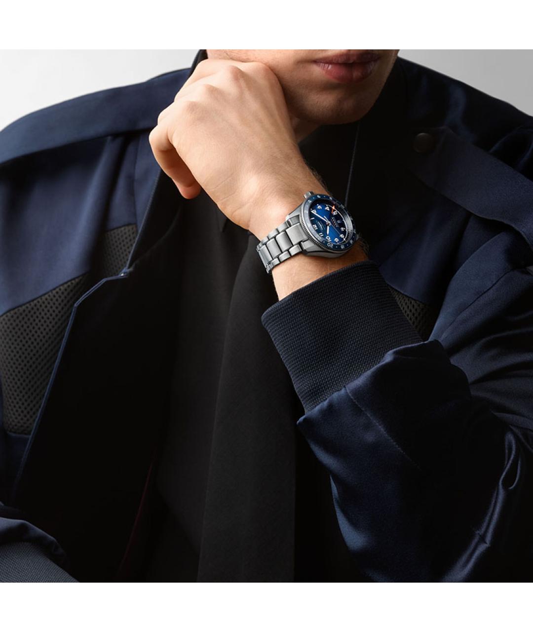 LONGINES Синие часы, фото 3