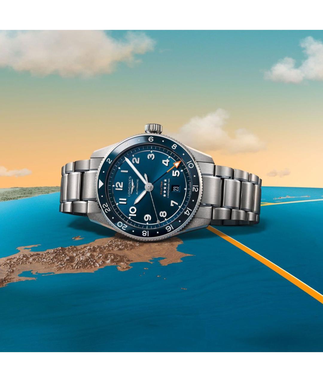 LONGINES Синие часы, фото 4