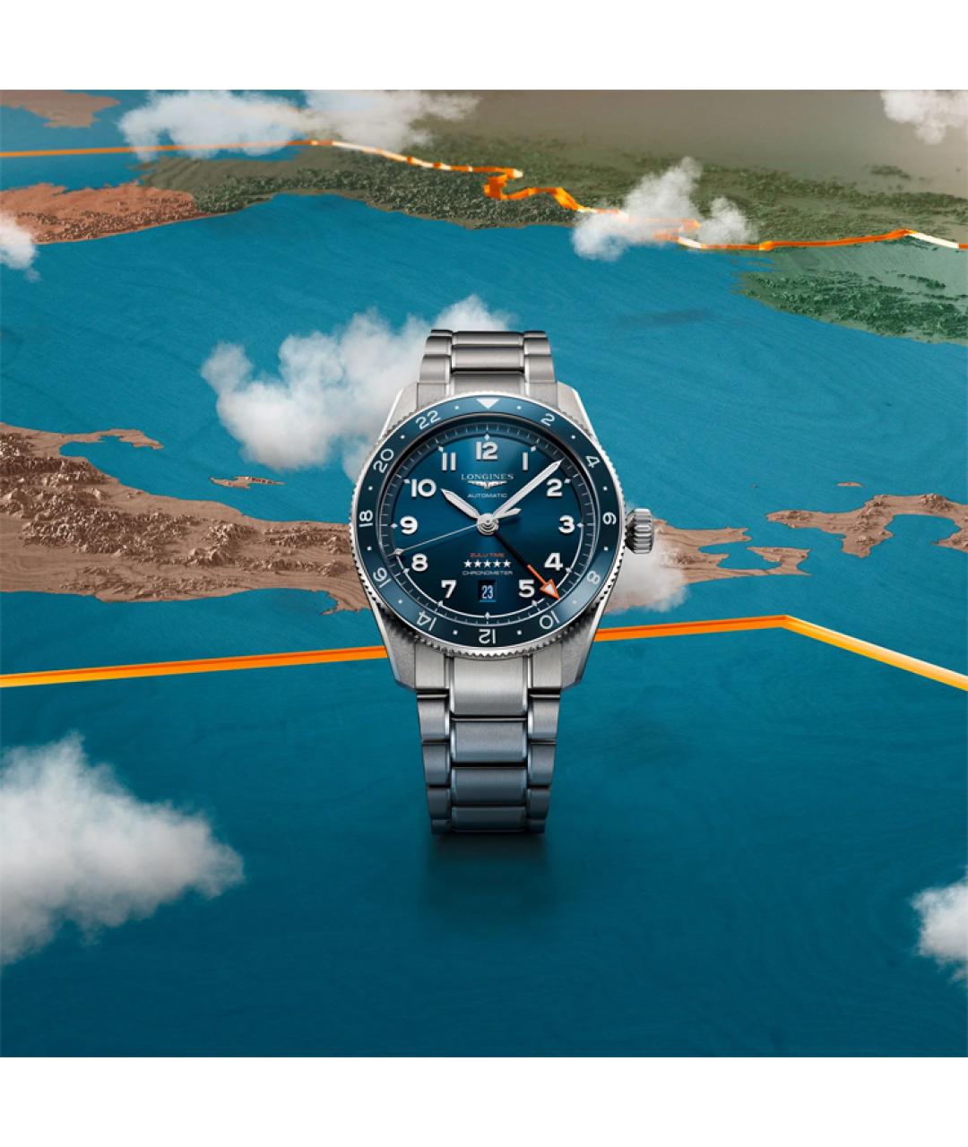 LONGINES Синие часы, фото 5