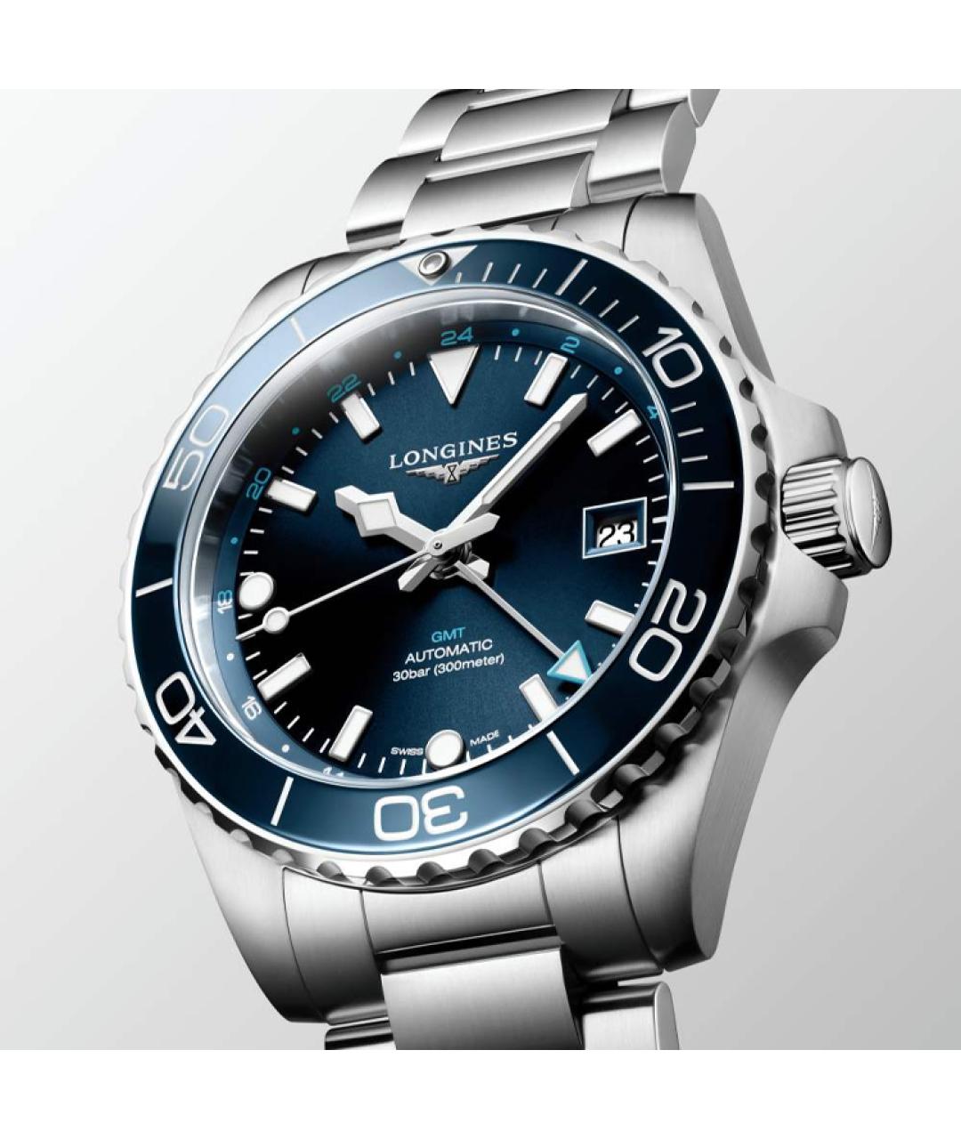 LONGINES Синие часы, фото 4